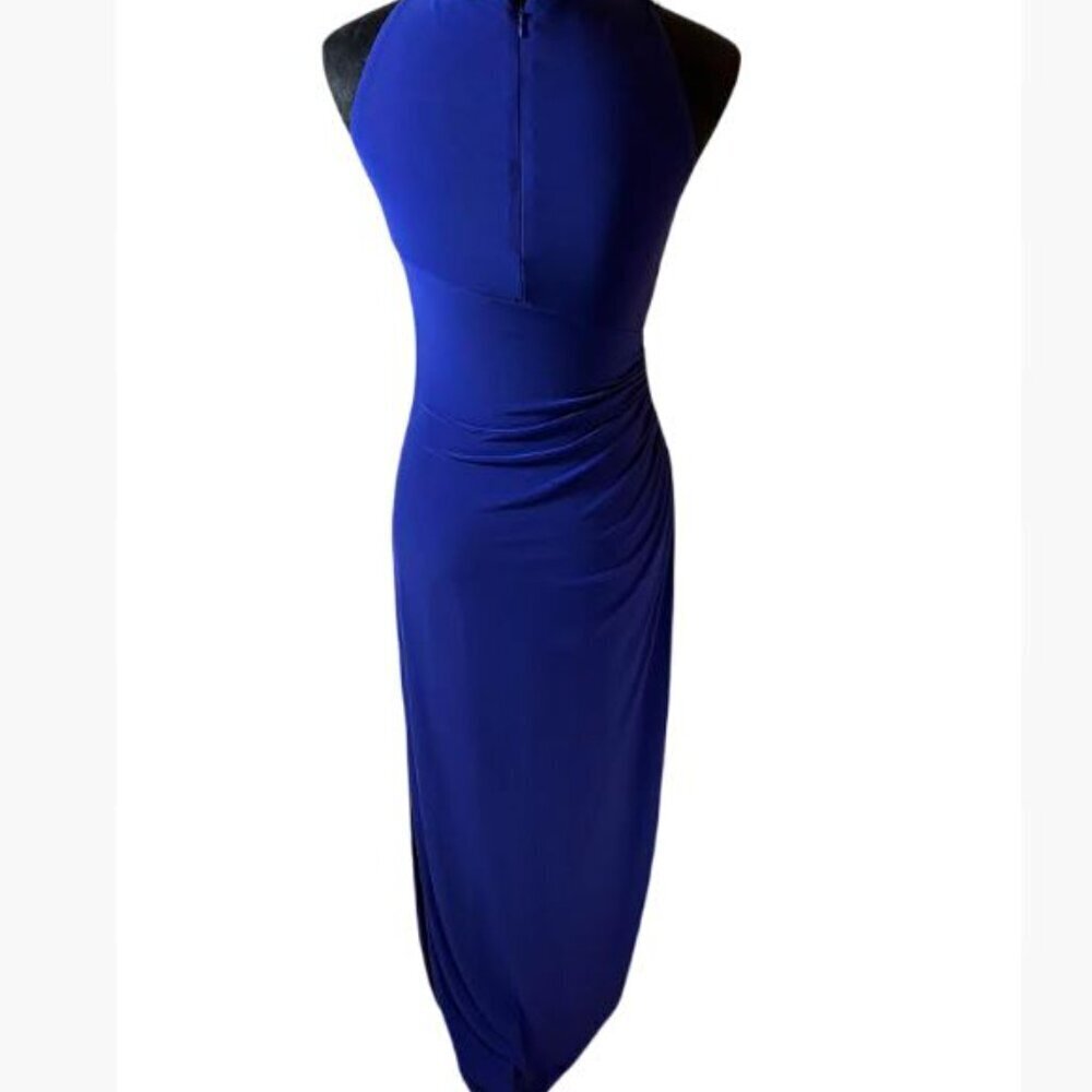 Lauren Ralph Lauren Cobalt Blue Evening Gown with Rhinestones   Size 2   EUC - Picture 5 of 14